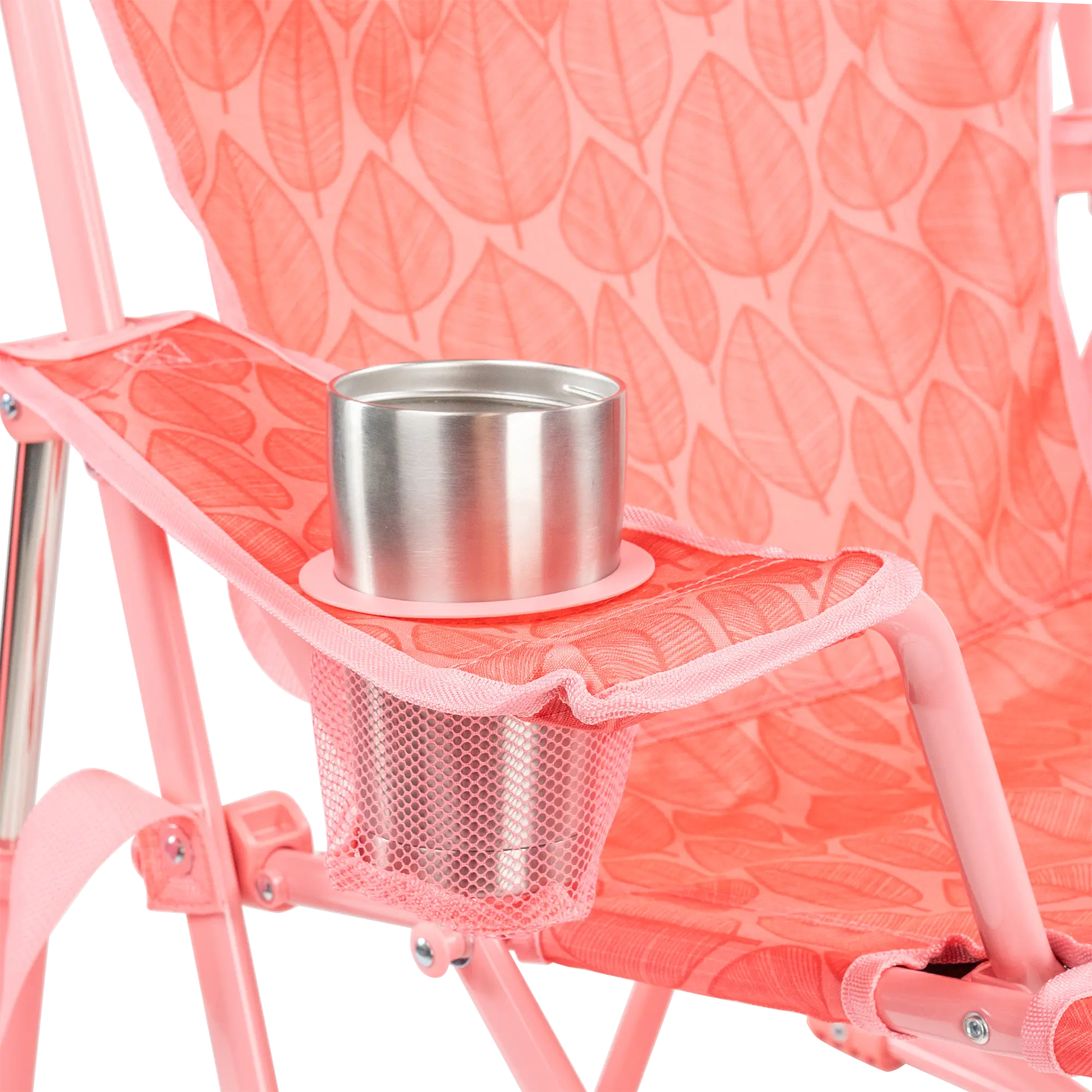Smooth Motion Kickback Rocker - Choice 345 - Heavy-Duty Kickback Rocker with Beverage Holder Detail
