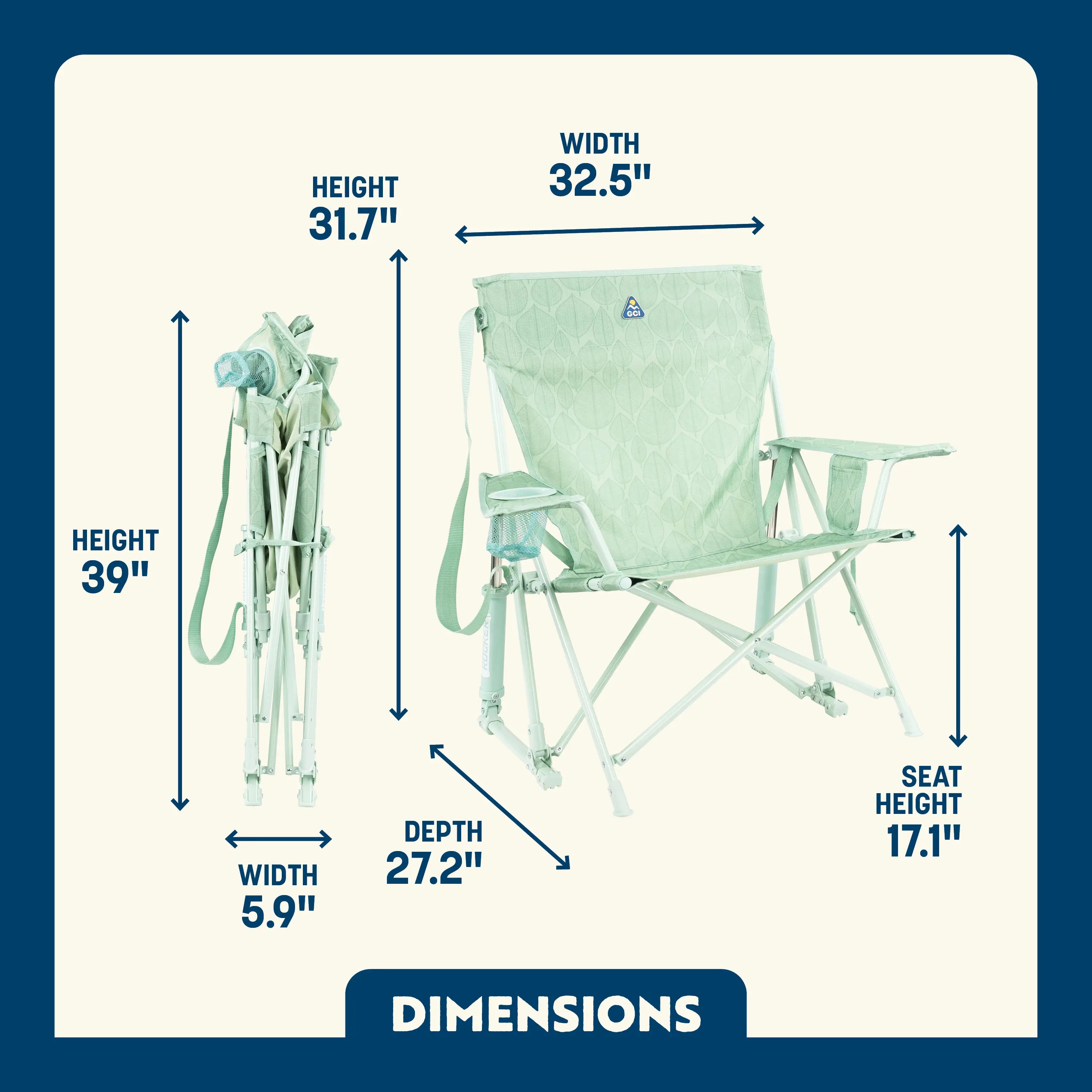 Smooth Motion Kickback Rocker - Choice 345 - Heavy-Duty Kickback Rocker with Beverage Holder Detail