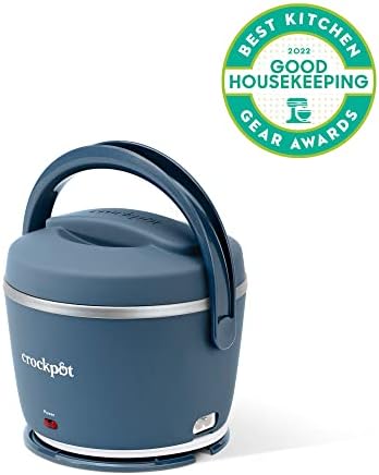 Mini Personal Crock-Pot Electric Lunch Box Food Warmer 20oz – Faded Blue S22V - Portable Electric Lunch Box Food Warmer Detail