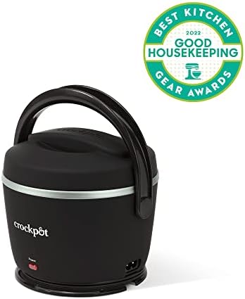 Rapid Heating Crock-Pot Electric Lunch Box Food Warmer 20oz – Black S26G - Portable Electric Lunch Box Food Warmer Detail