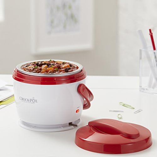 Portable Electric Crock-Pot Portable Lunch Food Warmer – Red S04M - Self-Heating Lunch Box for Office and Car Travel Detail