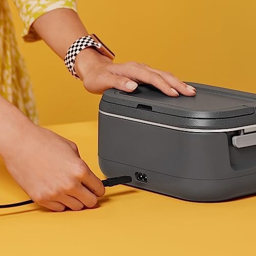 Self-Heating Crock-Pot Portable Electric Lunch Box Food Warmer 28oz S14W - Mini Personal Food Warmer for Healthy Meal Prep Detail