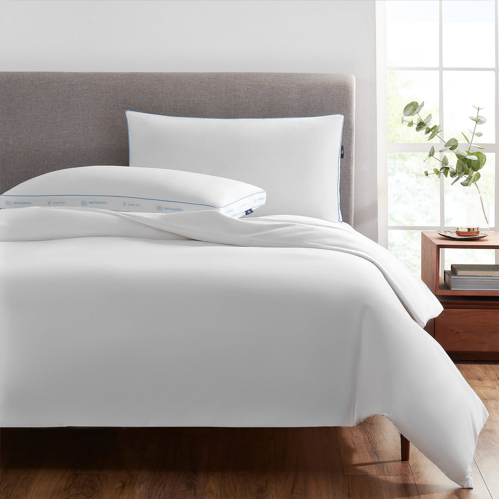Ergonomic Memory Foam pedic Extra Firm Bed Pillow, King, 2 Pack, Hypoallergenic - Hotel Quality Plush Sleeping Pillows Detail