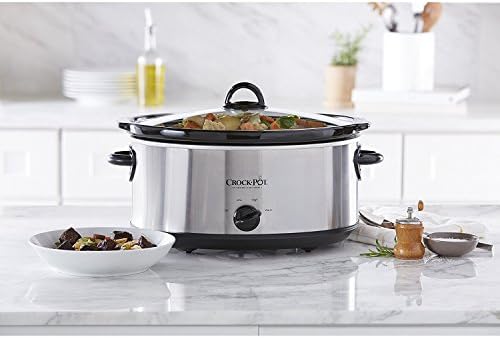 Digital Control Crock-Pot 7 Quart Oval Manual Slow Cooker – Stainless Steel S29K - Large Capacity Electric Stew Pot & Slow Cooker Detail