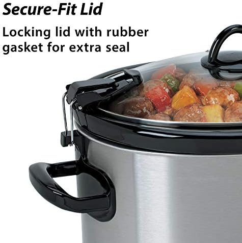 Large Capacity Crock-Pot Cook & Carry 6 Quart Portable Slow Cooker S07N - Digital Crock Pot Slow Cooker for Family Meals Detail