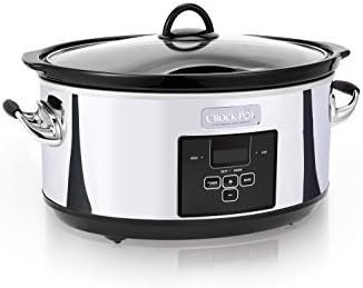 Large Capacity Crock-Pot 7 Quart Programmable Slow Cooker – Polished Platinum S23E - Digital Crock Pot Slow Cooker for Family Meals - Default Title