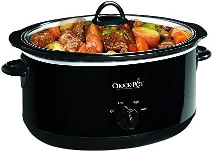 Programmable Crock-Pot 8 Quart Manual Slow Cooker – Black S10Q - Digital Crock Pot Slow Cooker for Family Meals - 8 Quarts Black