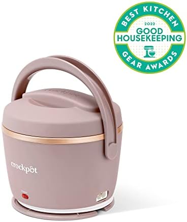 Self-Heating Crock-Pot Electric Lunch Box Food Warmer 20oz – Blush Pink S18G - Mini Personal Food Warmer for Healthy Meal Prep Detail