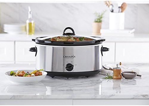Digital Control Crock-Pot 7 Quart Oval Manual Slow Cooker – Stainless Steel S29K - Large Capacity Electric Stew Pot & Slow Cooker Detail
