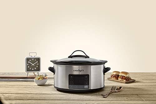 Large Capacity Crock-Pot MyTime 6 Quart Programmable Slow Cooker S08D - Digital Crock Pot Slow Cooker for Family Meals Detail