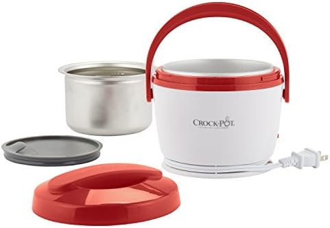 Portable Electric Crock-Pot Portable Lunch Food Warmer – Red S04M - Self-Heating Lunch Box for Office and Car Travel Detail