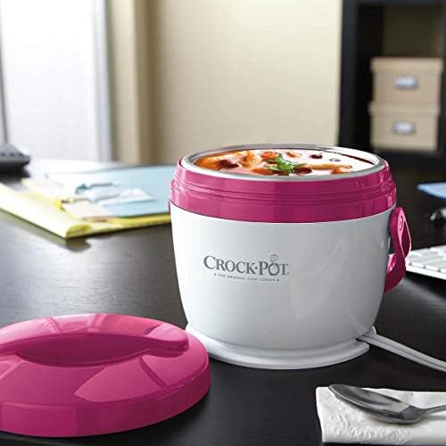 Mini Personal Crock-Pot Lunch Crock Portable Food Warmer 20oz – Pink S03U - Mini Personal Food Warmer for Healthy Meal Prep Detail