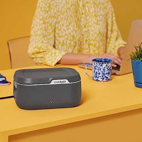 Self-Heating Crock-Pot Portable Electric Lunch Box Food Warmer 28oz S14W - Mini Personal Food Warmer for Healthy Meal Prep Detail