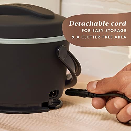 Rapid Heating Crock-Pot Electric Lunch Box Food Warmer 20oz – Black S26G - Portable Electric Lunch Box Food Warmer Detail