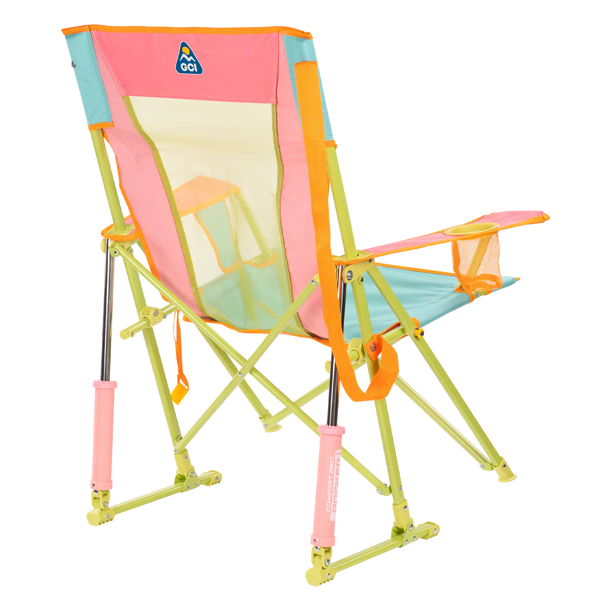 Premium All-Weather Comfort Pro Rocker - Choice 375 - Freestyle Rocker Portable Outdoor Folding Chair Detail