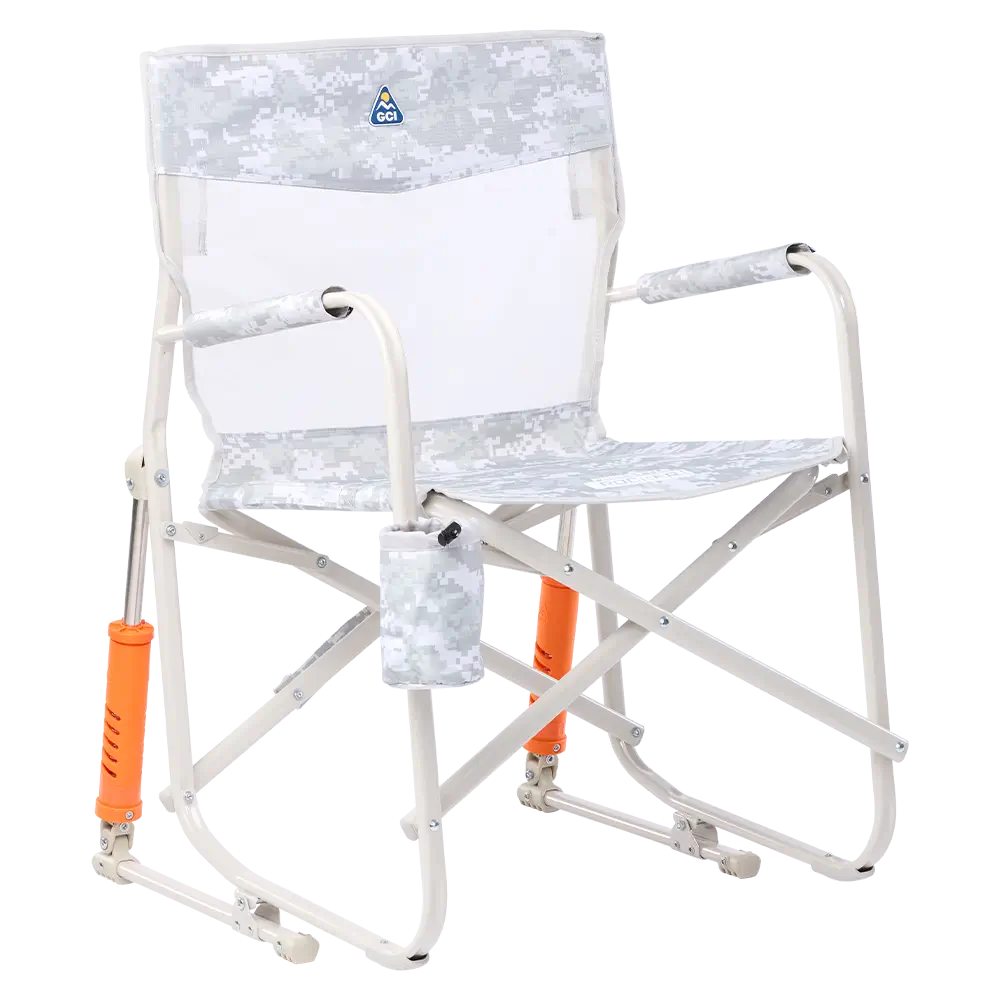 Heavy-Duty Freestyle Freestyle Rocker Elite - Choice 460 - Freestyle Rocker Portable Outdoor Folding Chair - Snow Camo