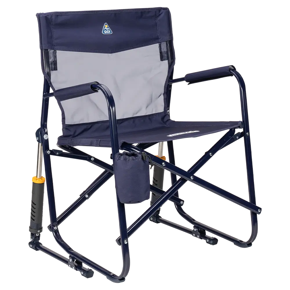 Heavy-Duty Freestyle Freestyle Rocker Elite - Choice 460 - Freestyle Rocker Portable Outdoor Folding Chair - Rich Blue