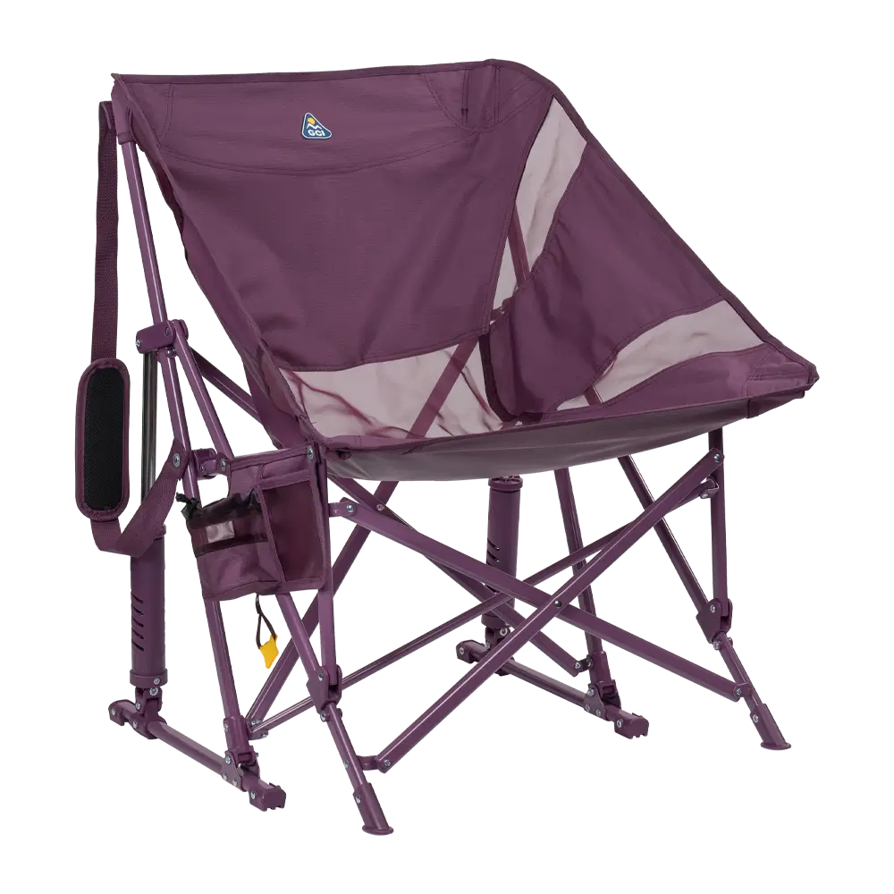 Patented Spring-Action Pod Rocker Elite - Choice 832 - Patented Spring-Action Rocking Chair for Camping - Pastel Amethyst