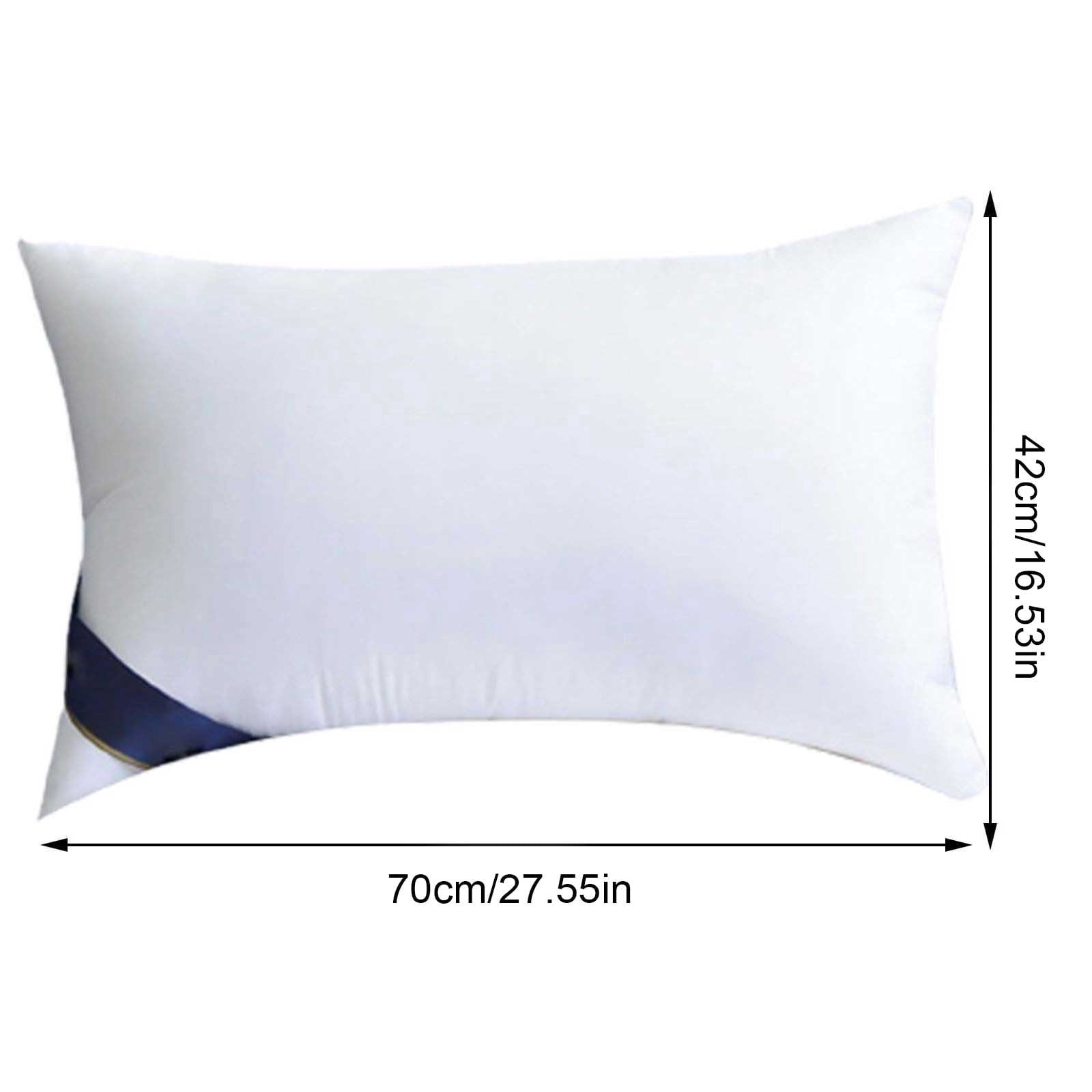Ergonomic Memory Foam 2Pcs Soft Feather Velvet Down Pillow Standard Size, Hotel-grade Feather Pillow for Sleeping, Skin-friendly Cotton Fab... - Ergonomic Memory Foam Pillow for Neck Pain Support Detail