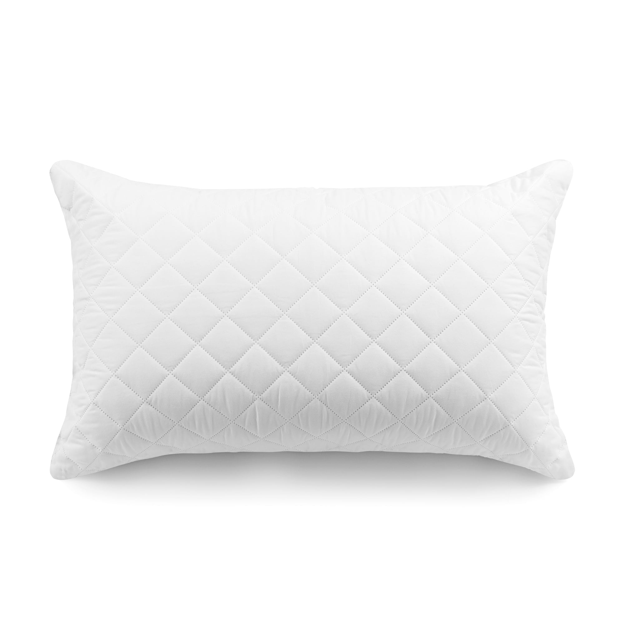 Decorative Plump Memory Foam Cluster Bed Pillow, Standard Queen, 2 Pack - Orthopedic Shredded Foam Bed Pillow Set Detail