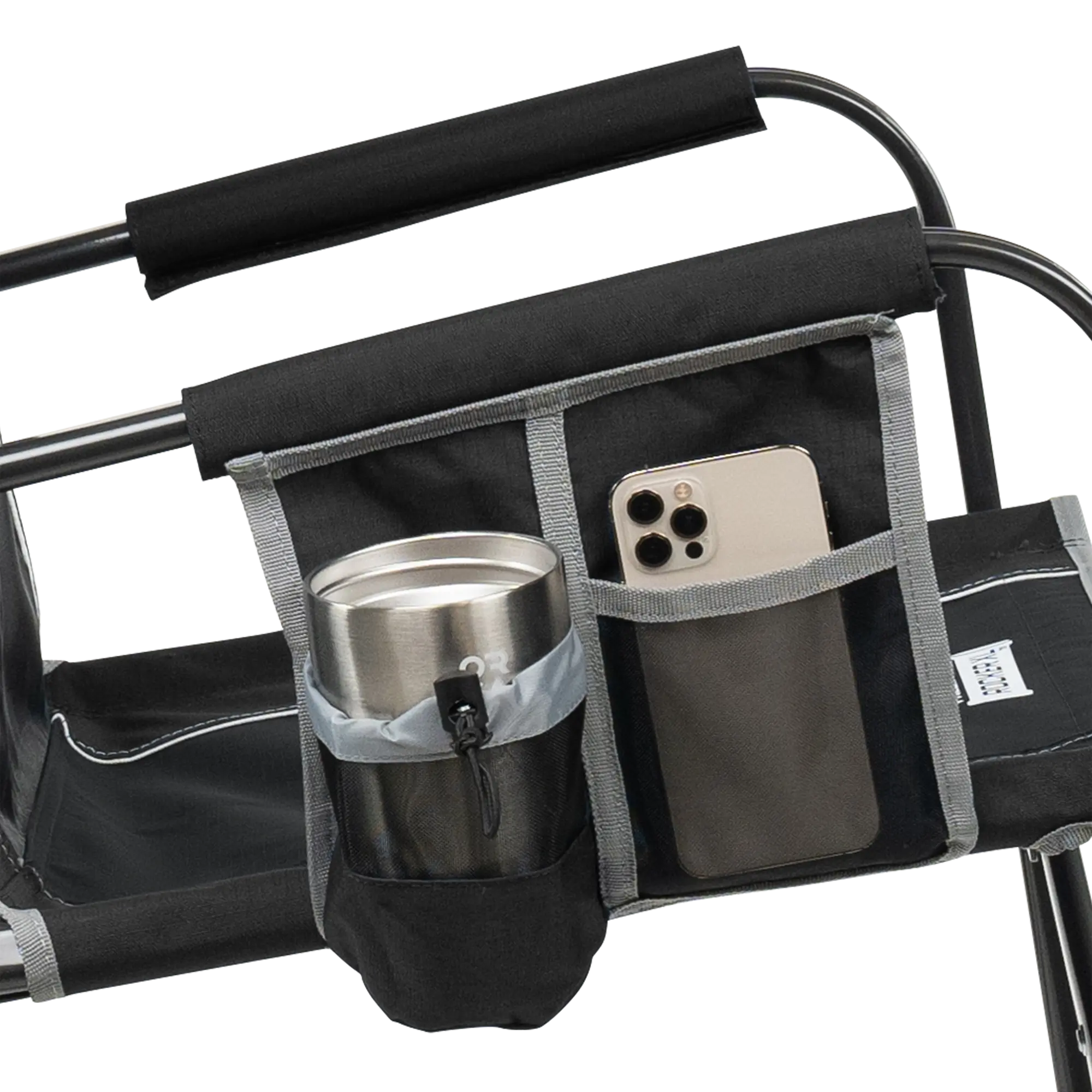 Luxury Camp Freestyle Rocker XL - Choice 552 - Heavy-Duty Kickback Rocker with Beverage Holder Detail