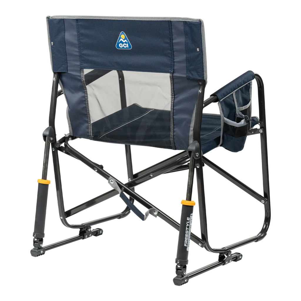 Luxury Camp Freestyle Rocker XL - Choice 552 - Heavy-Duty Kickback Rocker with Beverage Holder Detail