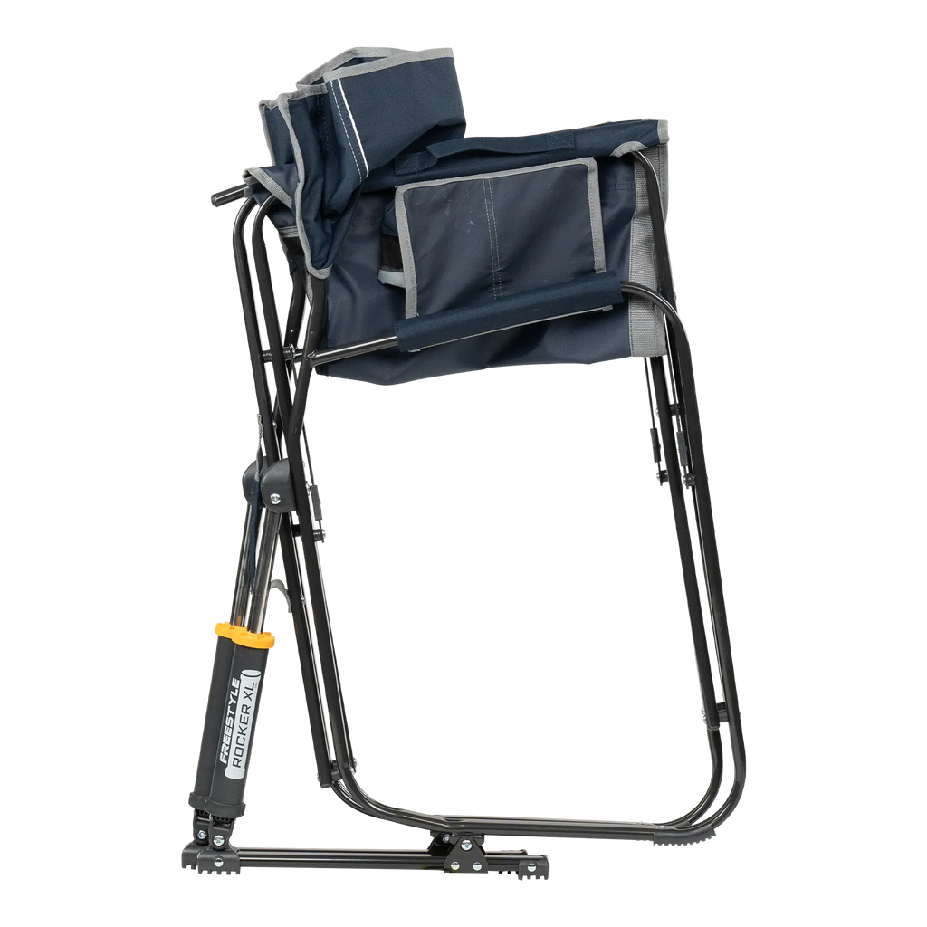 Luxury Camp Freestyle Rocker XL - Choice 552 - Heavy-Duty Kickback Rocker with Beverage Holder Detail