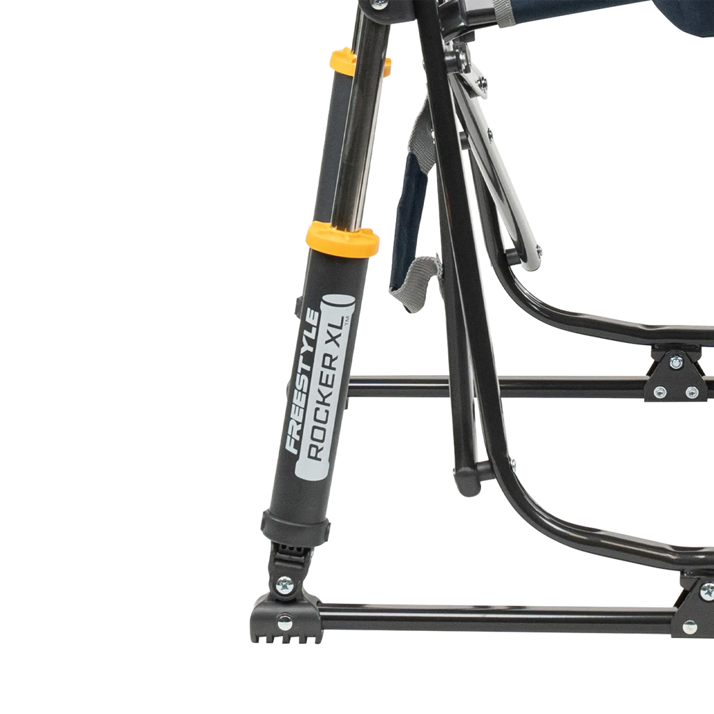 Luxury Camp Freestyle Rocker XL - Choice 552 - Heavy-Duty Kickback Rocker with Beverage Holder Detail
