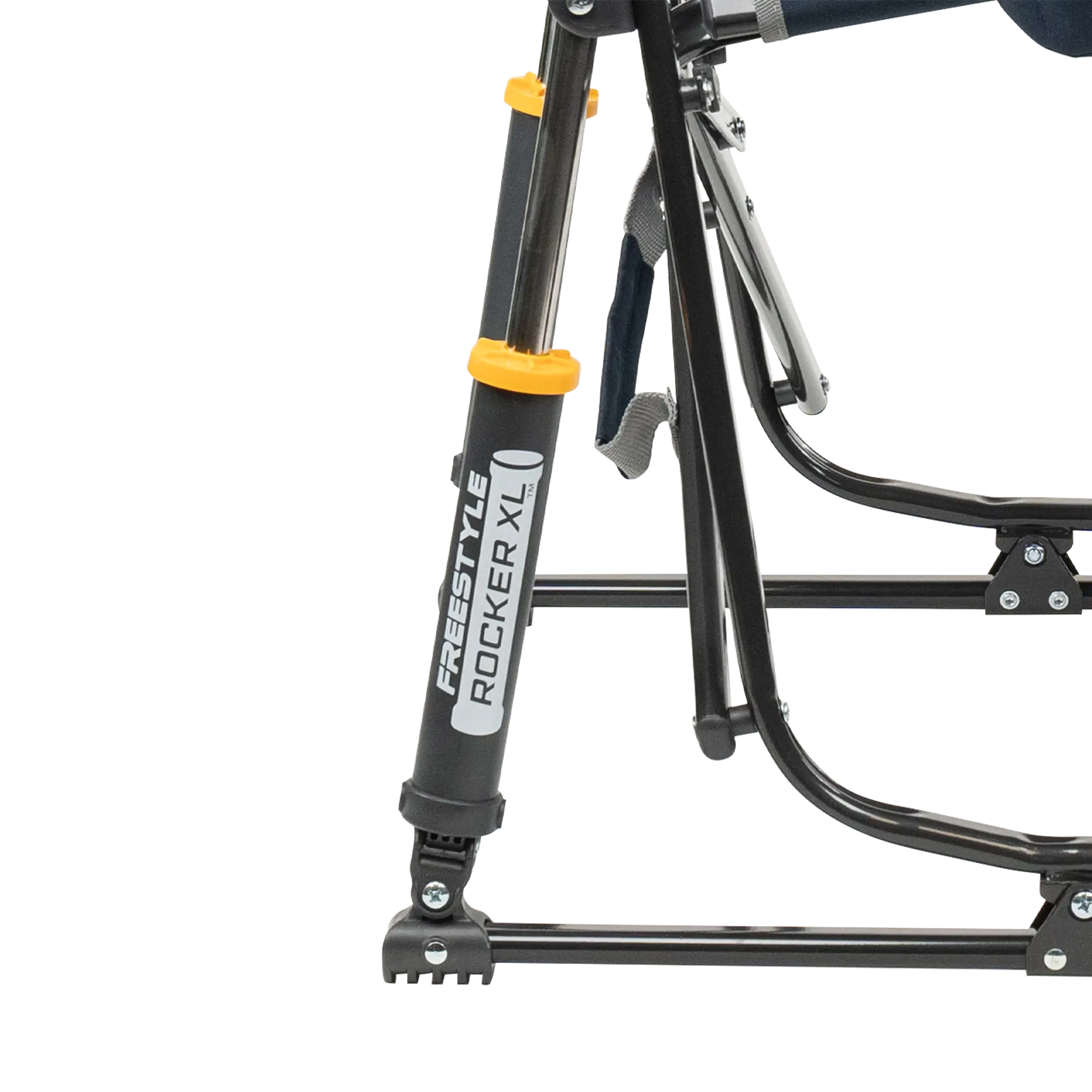 Luxury Camp Freestyle Rocker XL - Choice 552 - Heavy-Duty Kickback Rocker with Beverage Holder Detail