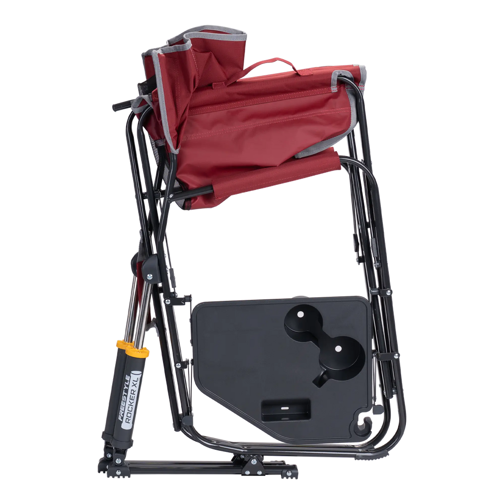 Smooth Motion Freestyle Rocker XL with Side Table - Choice 836 - Patented Spring-Action Rocking Chair for Camping Detail