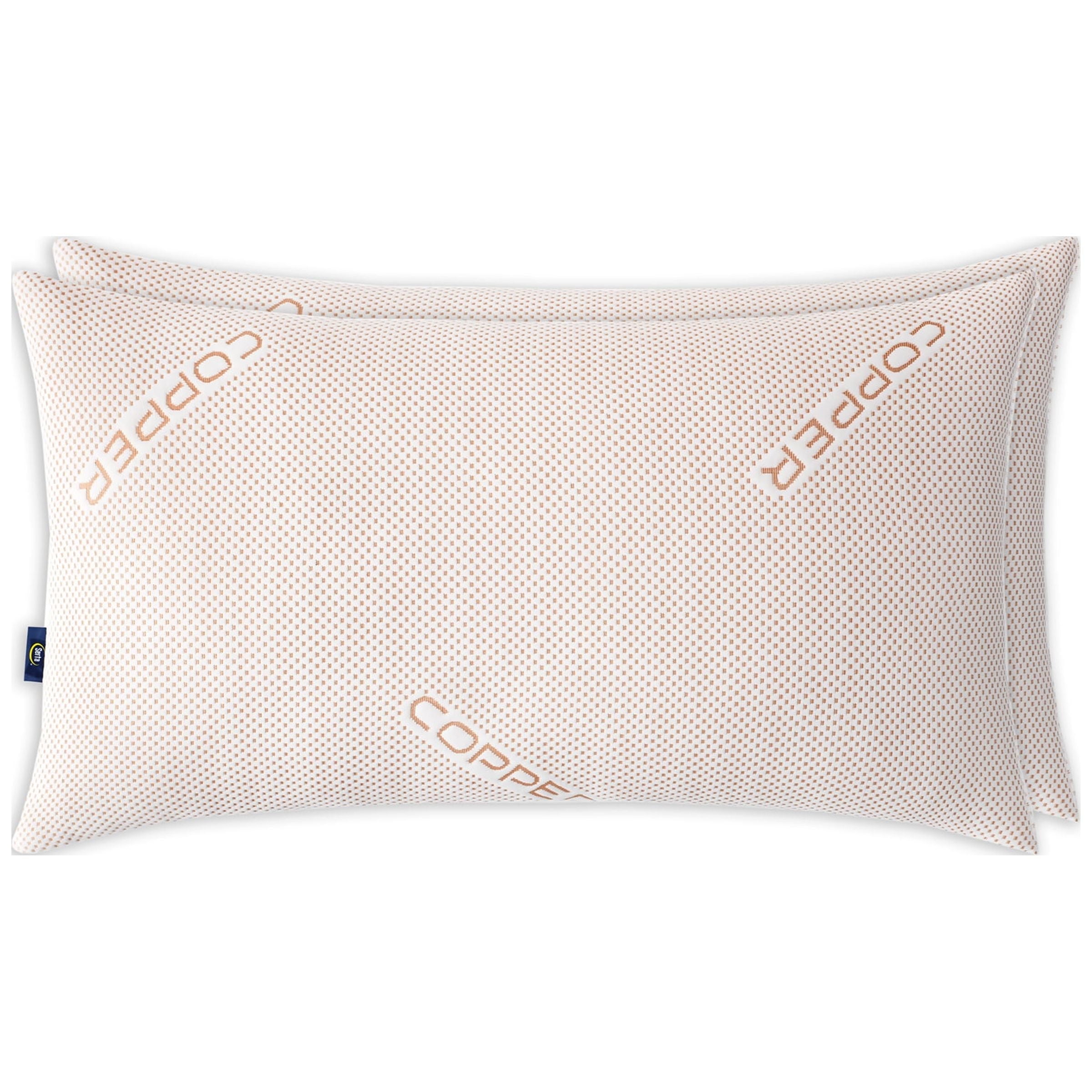 Ergonomic Memory Foam Copperloft King Bed Pillow, 2 Pack, Hypoallergenic - Ergonomic Memory Foam Pillow for Neck Pain Support Detail