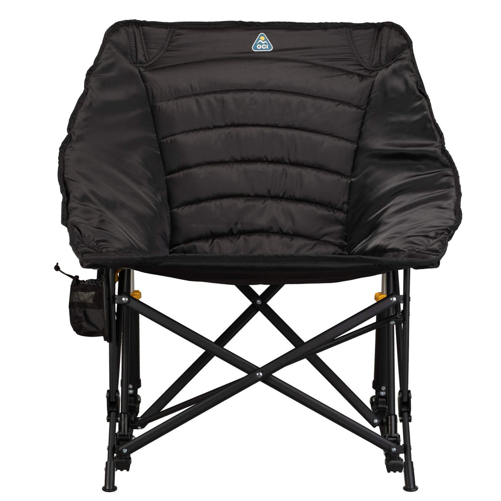 Luxury Camp Puff Rocker - Choice 731 - Heavy-Duty Kickback Rocker with Beverage Holder Detail
