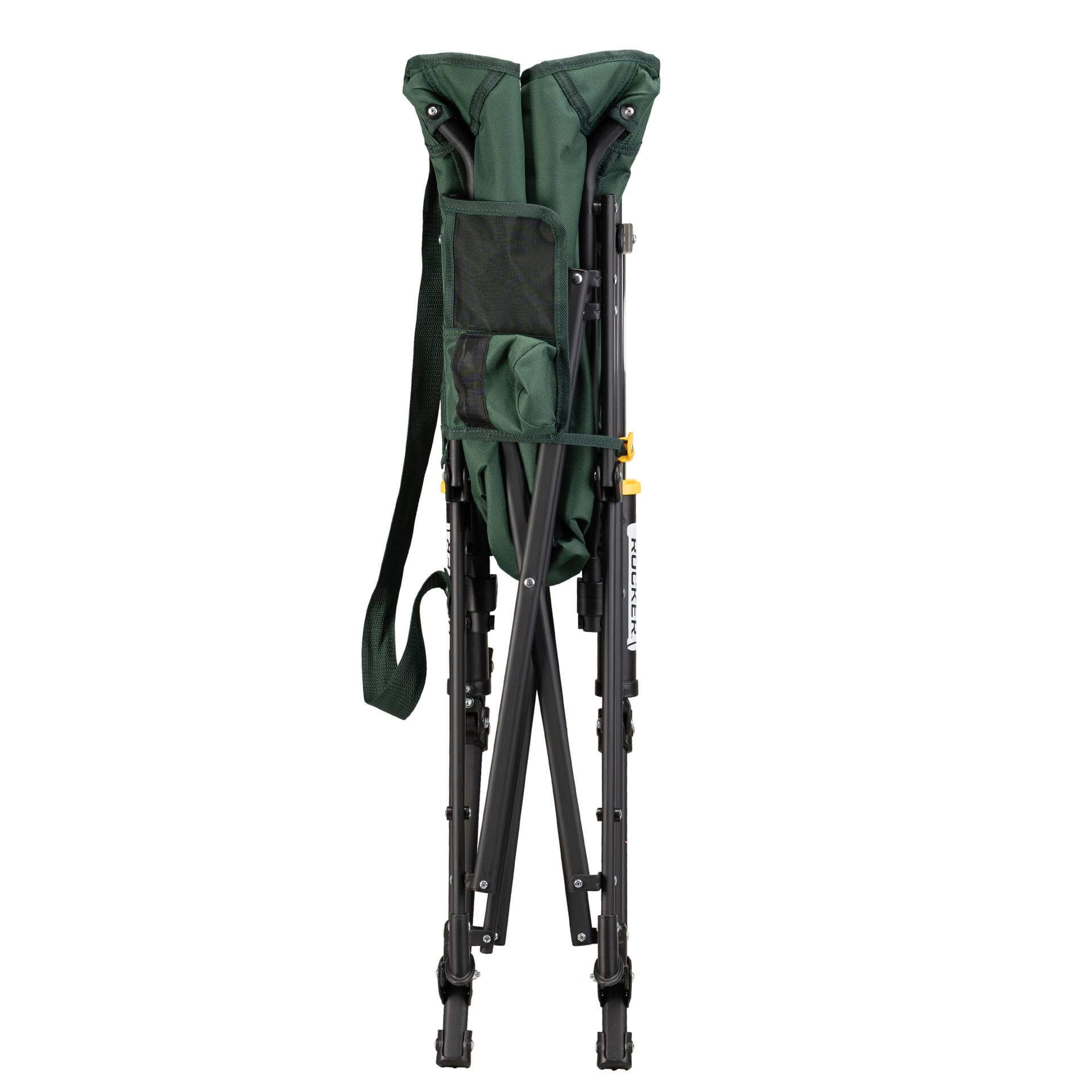 Luxury Camp Puff Rocker - Choice 731 - Heavy-Duty Kickback Rocker with Beverage Holder Detail