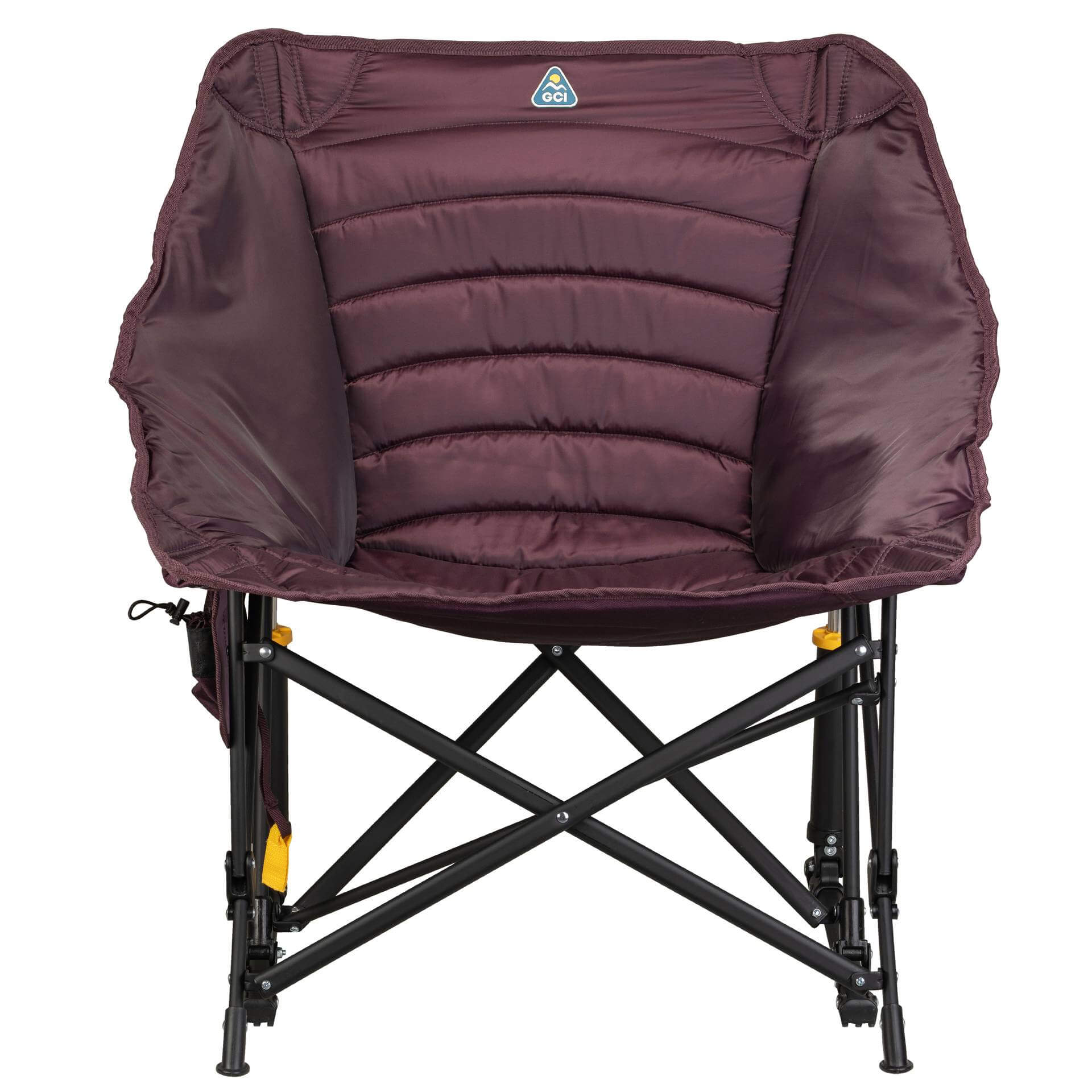 Luxury Camp Puff Rocker - Choice 731 - Heavy-Duty Kickback Rocker with Beverage Holder Detail