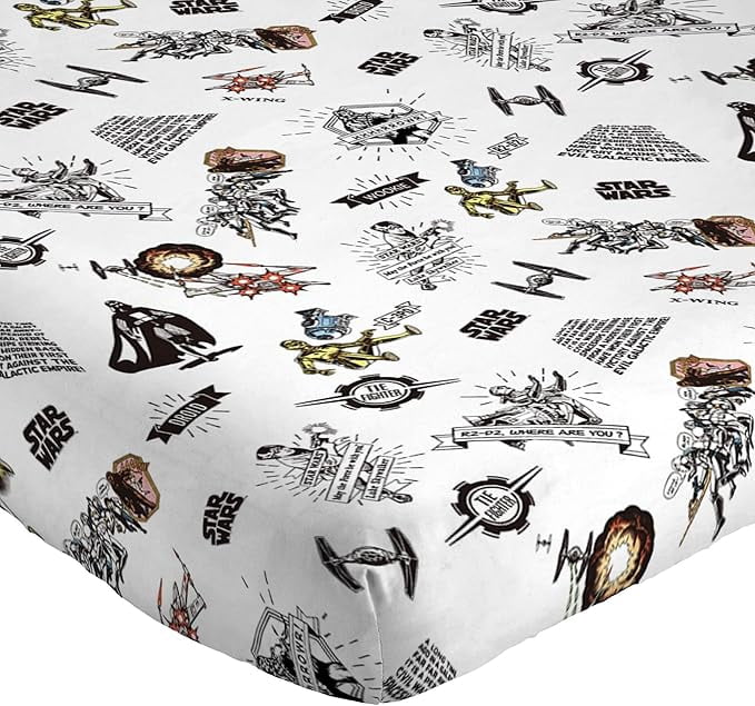 Premium Egyptian Cotton T-Shirt Comic 3 Piece Twin Size Bed Sheets Set - Disney Space Theme Bedding - Premium Ultra-Soft Pillowcase Pair for Sleeping Detail