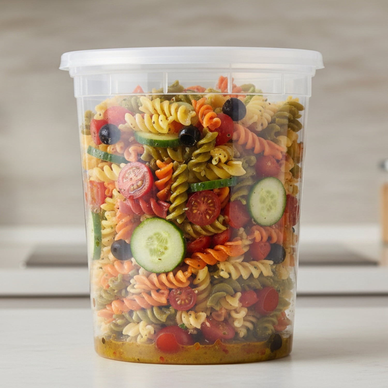 Fun Food Fidget 40 Piece 32oz Plastic Deli Container, Ideal Use for Meal Prep and Batch Cooking - Fun Food Fidget Cookie Squishable Toy Detail