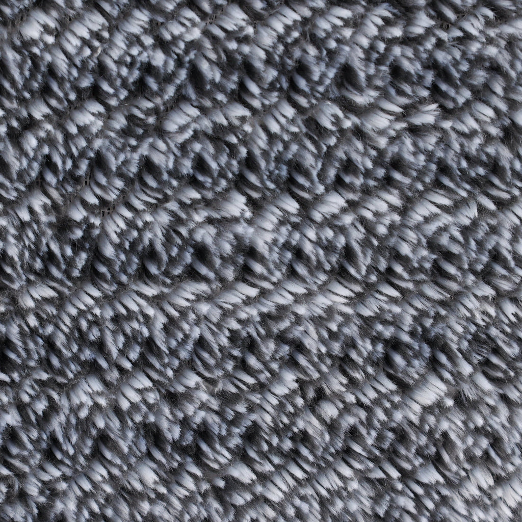 Decorative Knitted Plush Textured Heathered Soft Oversized Throw Blanket, Gray - Cozy Fleece Throw Blanket for Couch & Bed Detail