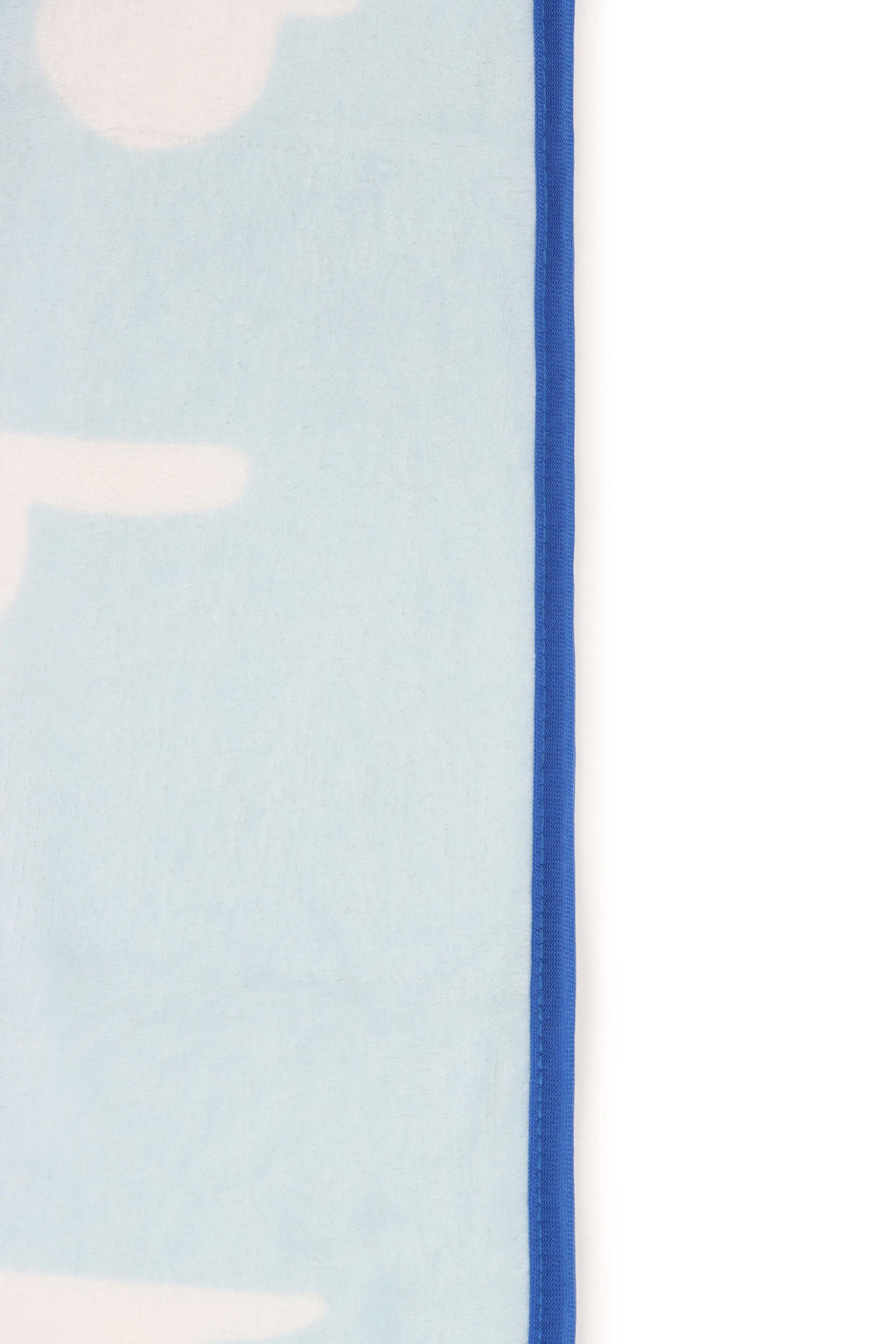 Cozy Fleece Clouds Kids Throw Blanket, Soft Coral Fleece, Blue, 46" x 60" - Cozy Fleece Throw Blanket for Couch & Bed Detail