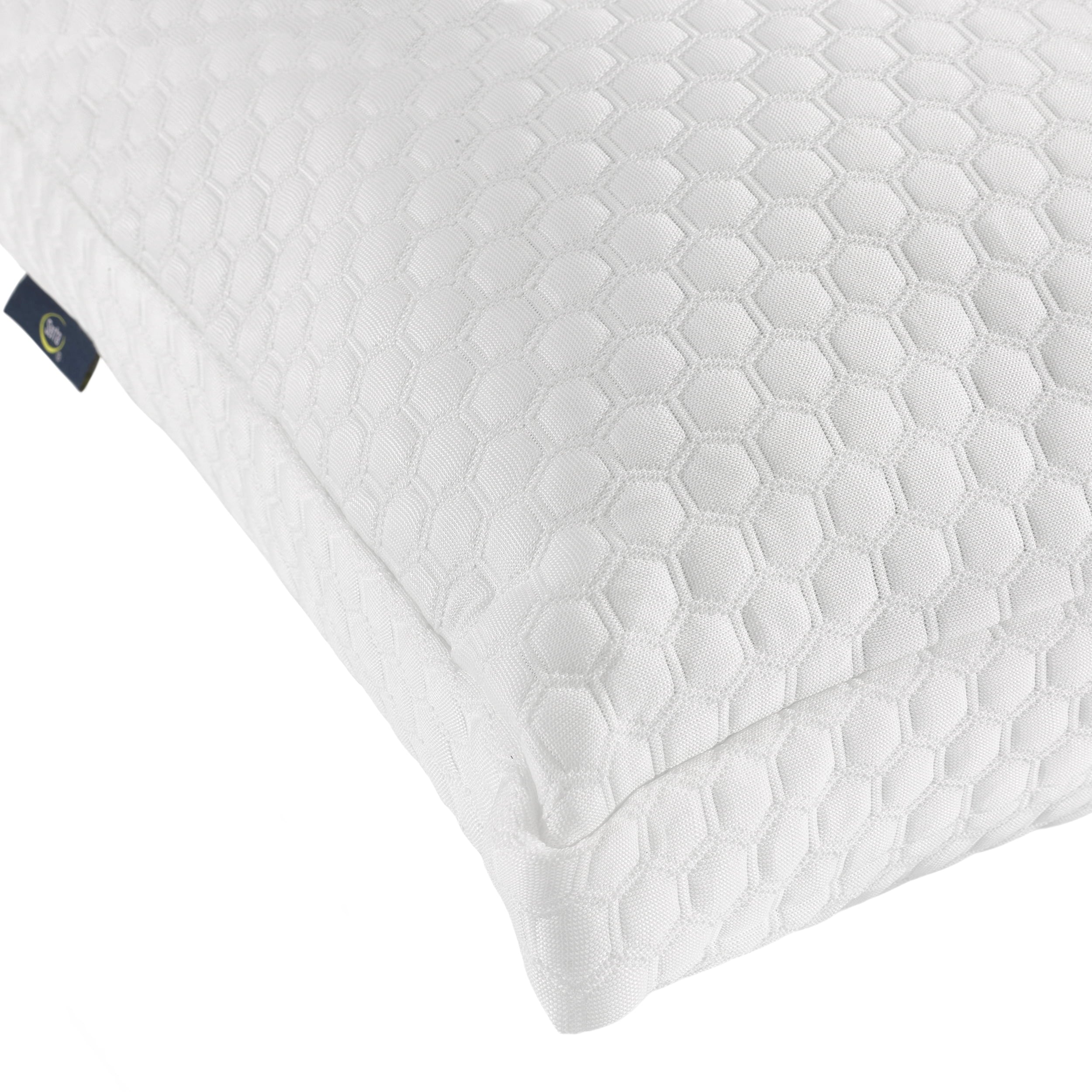 Hotel Collection Sleep Chill Standard/Queen Bed Pillow, Hypoallergenic Fill - Ergonomic Memory Foam Pillow for Neck Pain Support Detail