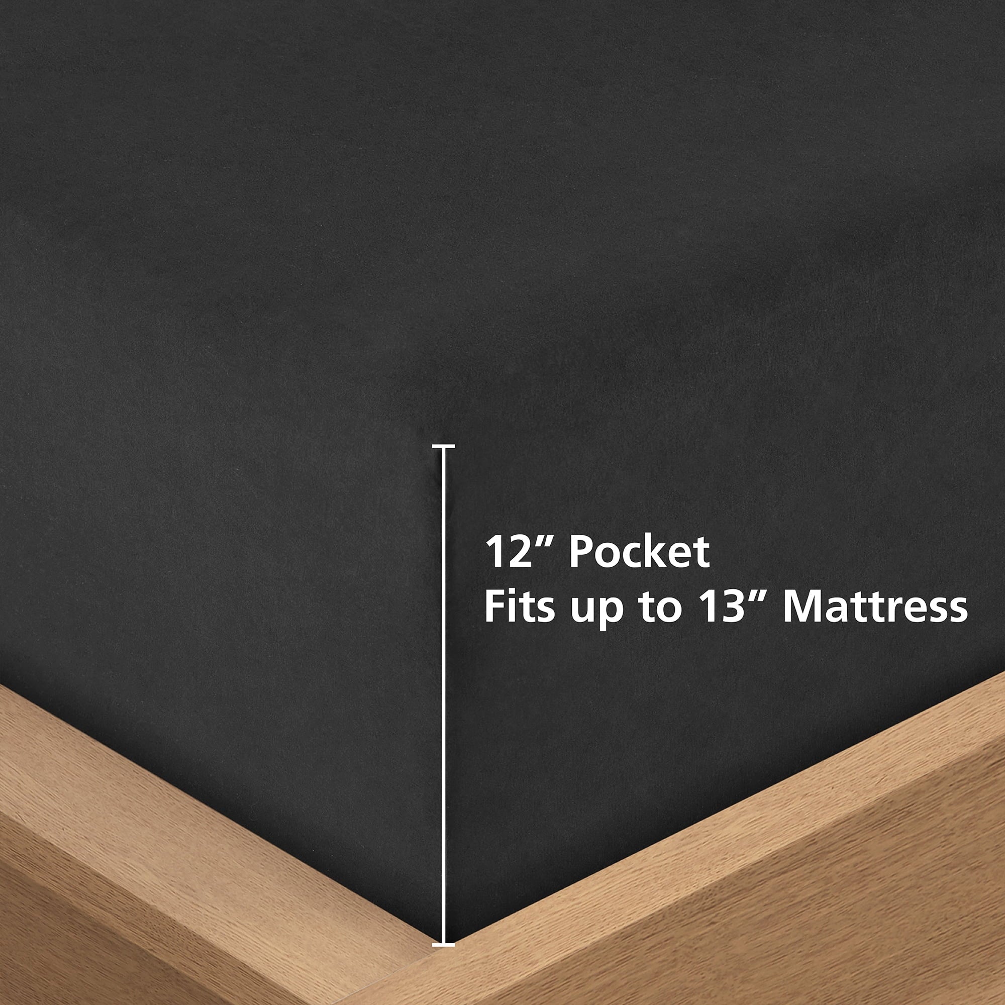 Hypoallergenic Cloud All in One Down Alt Reversible Comforter and Sheet set- 5 Piece, Twin, Black - Cloud-Like Soft Lightweight Bed Comforter Detail