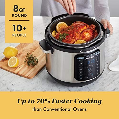 Speed-Cooking Crock-Pot 8 Quart Express Crock Multi-Use Pressure Cooker S05K - Smart Multi-Functional Electric Pressure Cooker Detail