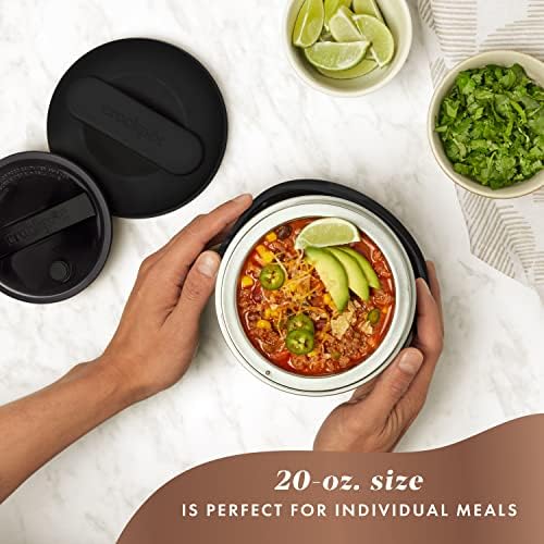 Rapid Heating Crock-Pot Electric Lunch Box Food Warmer 20oz – Black S26G - Portable Electric Lunch Box Food Warmer Detail