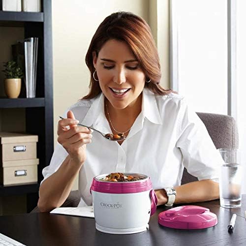 Mini Personal Crock-Pot Lunch Crock Portable Food Warmer 20oz – Pink S03U - Mini Personal Food Warmer for Healthy Meal Prep Detail