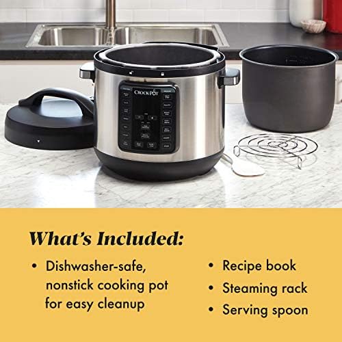 Speed-Cooking Crock-Pot 8 Quart Express Crock Multi-Use Pressure Cooker S05K - Smart Multi-Functional Electric Pressure Cooker Detail