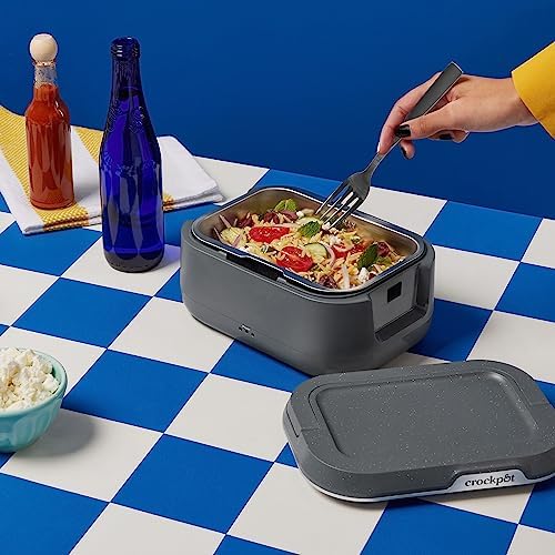 Self-Heating Crock-Pot Portable Electric Lunch Box Food Warmer 28oz S14W - Mini Personal Food Warmer for Healthy Meal Prep Detail