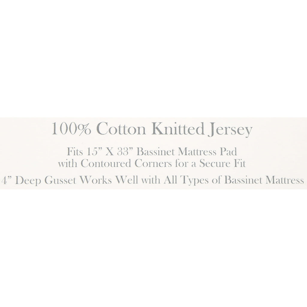 Cooling Sateen TL Care 100% Natural Breathable Cotton Jersey Knit Fitted Bassinet Sheet, White, 15" x 33", Soft Breathable, for Boys... - Luxury Bed Sheet Set with Deep Pockets Detail