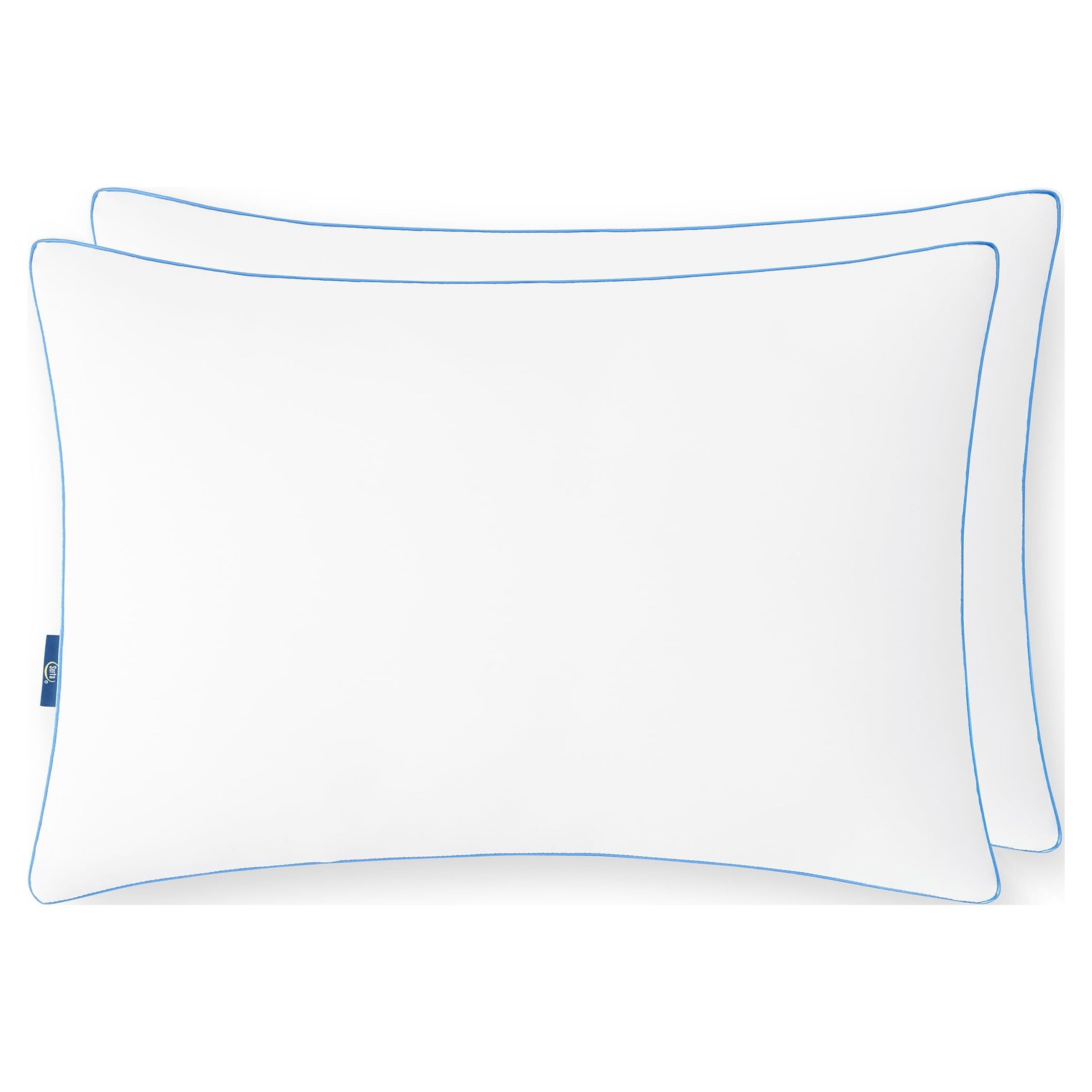 Ergonomic Memory Foam Extra Firm Pillow, Standard/Queen, 2 Pack, Hypoallergenic - Decorative Throw Pillow Cushion for Sofa & Bed Detail