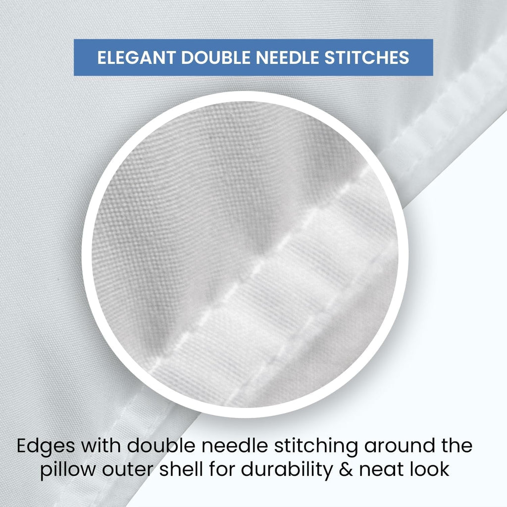 Orthopedic Support Ryotei Economy Bulk Hotel Pillows 20"x26" Standard (Pack of 12) | Premium Cluster Fiber Fill | Soft Down Alternative ... - Ergonomic Memory Foam Pillow for Neck Pain Support Detail