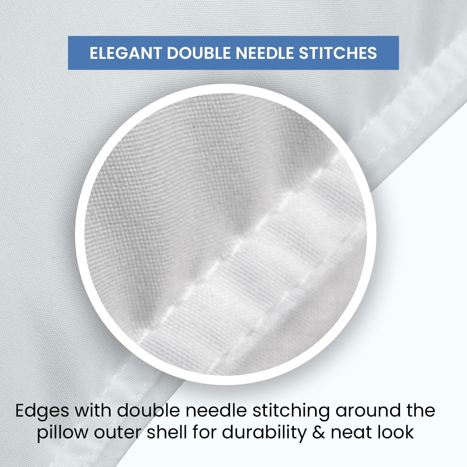 Orthopedic Support Ryotei Economy Bulk Hotel Pillows 20"x26" Standard (Pack of 12) | Premium Cluster Fiber Fill | Soft Down Alternative ... - Ergonomic Memory Foam Pillow for Neck Pain Support Detail