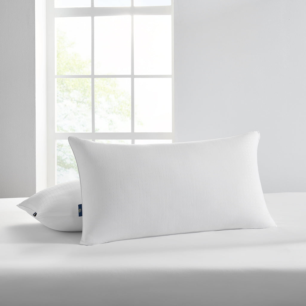 Fluffy Shredded Won't Go Flat Bed Pillow, King, 2 Pack - Orthopedic Shredded Foam Bed Pillow Set Detail